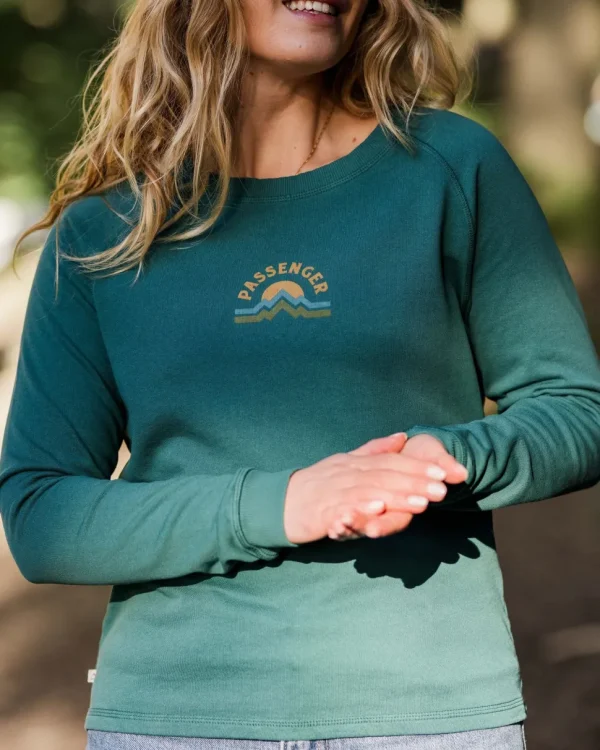 Discount Passenger Breathe Recycled Cotton Sweatshirt Mediterranean