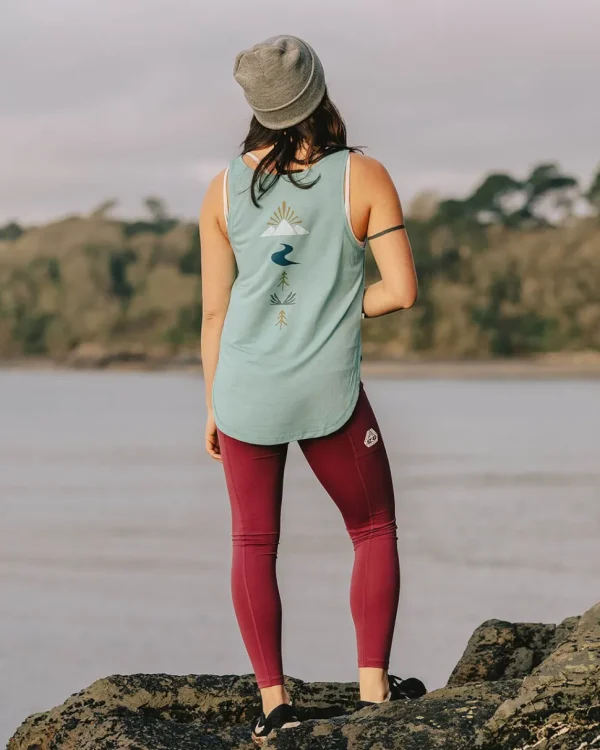 Best Passenger Breezy Recycled Active Tank Top Porcelain