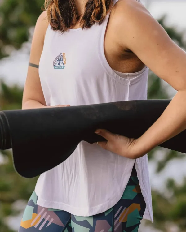 Outlet Passenger Breezy Recycled Active Tank Top White