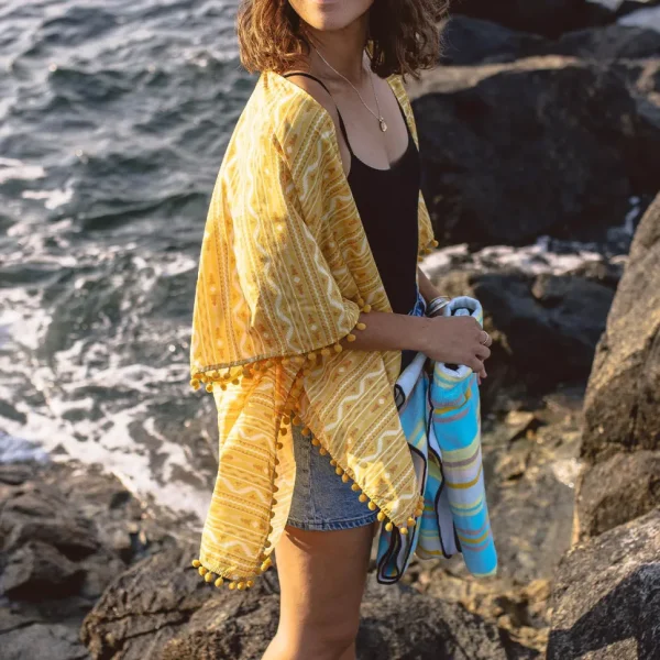 Clearance Passenger Brook Shawl Ochre Yellow Sol
