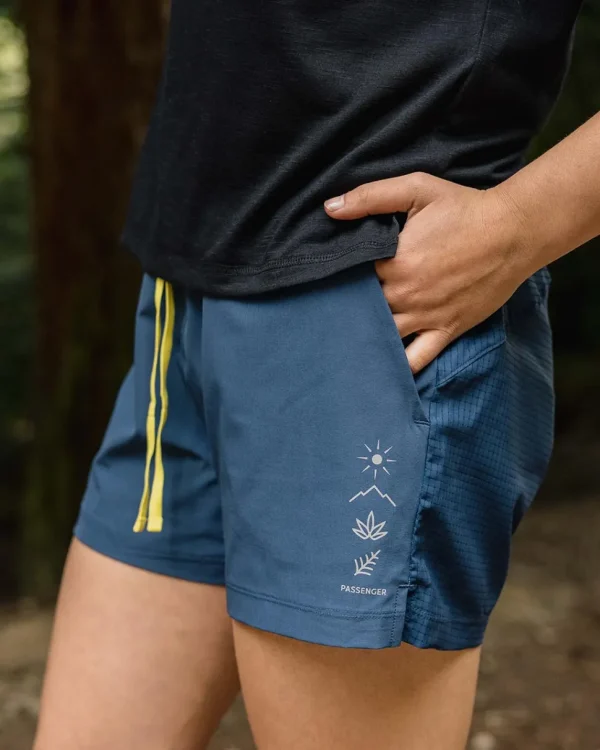 Sale Passenger Byway Active Recycled Short Dark Denim