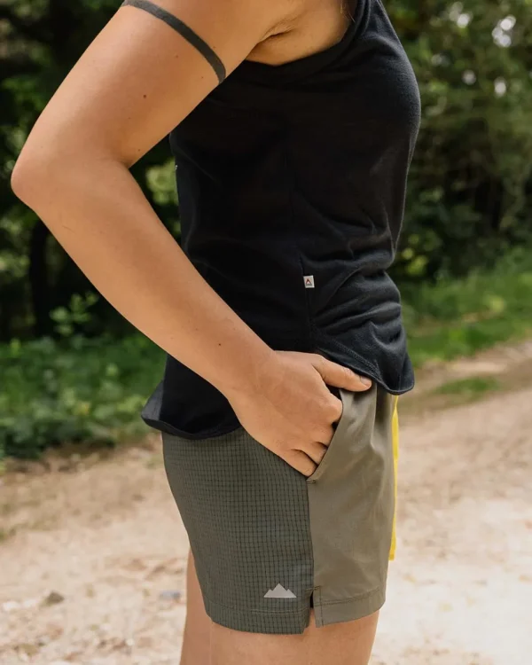 New Passenger Byway Active Recycled Short Dusty Olive