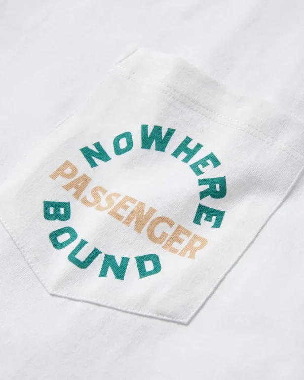 Discount Passenger Cabin Recycled Relaxed Fit T-Shirt White