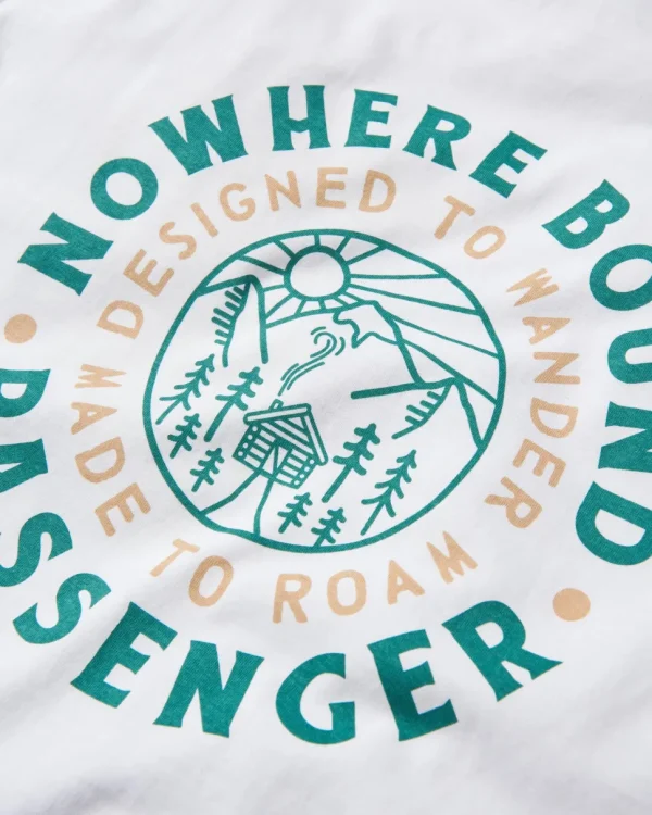 Discount Passenger Cabin Recycled Relaxed Fit T-Shirt White