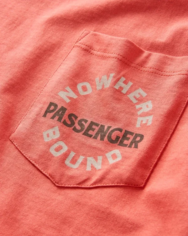 Cheap Passenger Cabin Recycled Relaxed Fit T-Shirt Cardinal