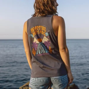 Sale Passenger Cactus Recycled Cotton Tank Top Faded Black