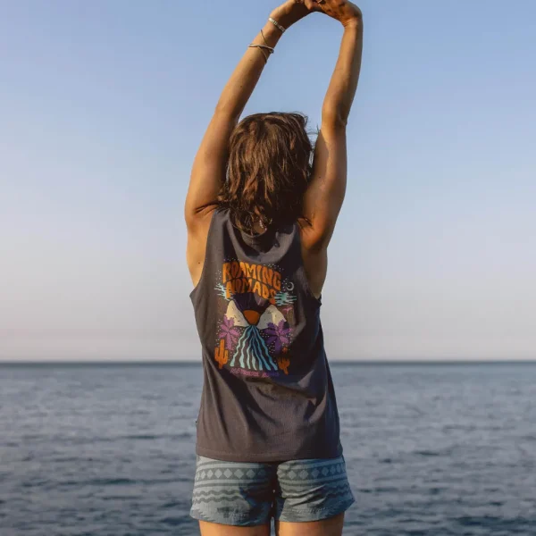 Sale Passenger Cactus Recycled Cotton Tank Top Faded Black