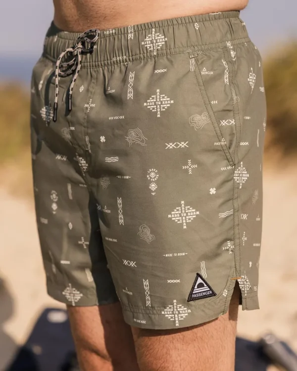 Cheap Floris van Bommel Cali Recycled Swim Short Olive Made To Roam