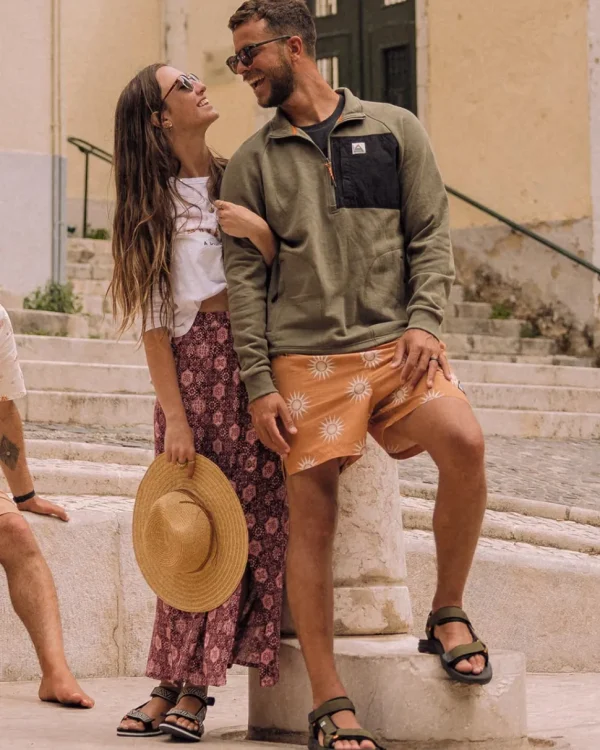 Best Floris van Bommel Cali Recycled Swim Short Sunshine Tangerine