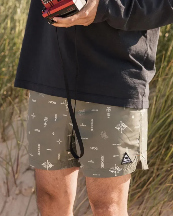 Cheap Floris van Bommel Cali Recycled Swim Short Olive Made To Roam