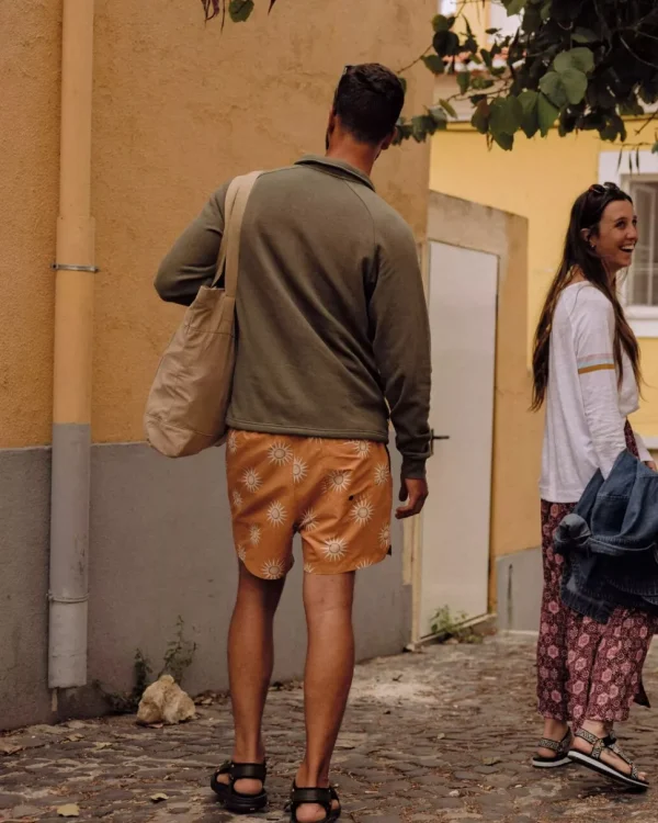 Best Floris van Bommel Cali Recycled Swim Short Sunshine Tangerine