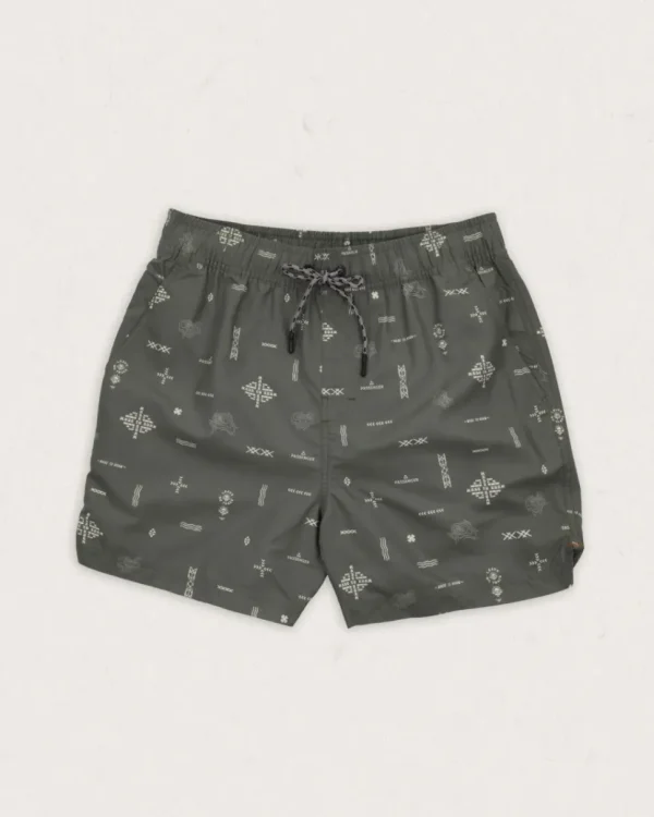 Cheap Floris van Bommel Cali Recycled Swim Short Olive Made To Roam