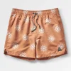 Best Floris van Bommel Cali Recycled Swim Short Sunshine Tangerine
