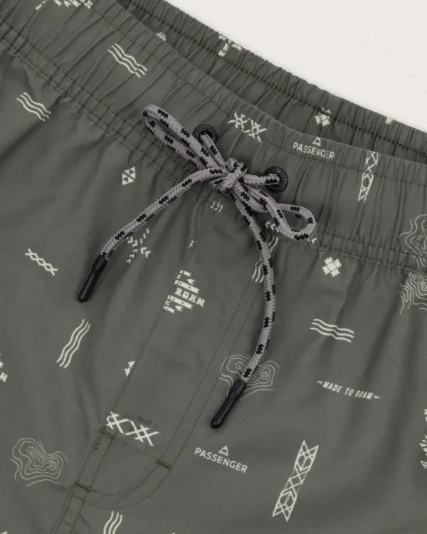 Cheap Floris van Bommel Cali Recycled Swim Short Olive Made To Roam