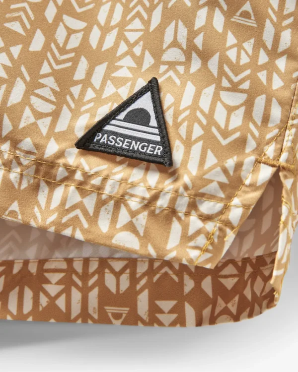 Clearance Floris van Bommel Cali Recycled Swim Short Mustard Mini Geo