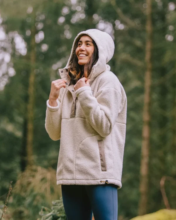 Fashion Passenger Calla Hooded Pullover Recycled Fleece Birch