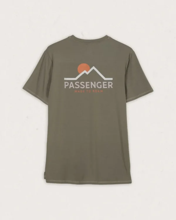 Store Passenger Calling Active Recycled T-Shirt Dusty Olive