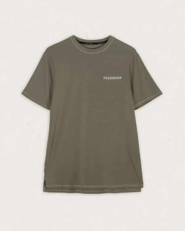 Store Passenger Calling Active Recycled T-Shirt Dusty Olive
