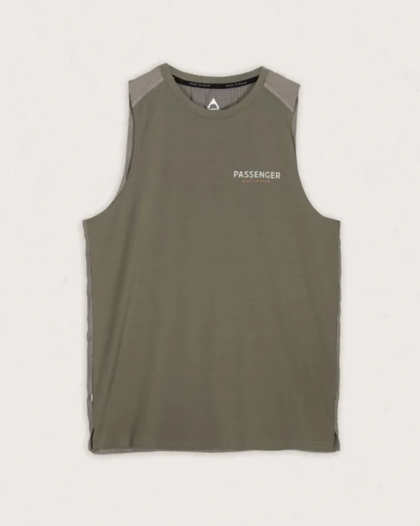 Clearance Passenger Calling Active Recycled Vest Dusty Olive