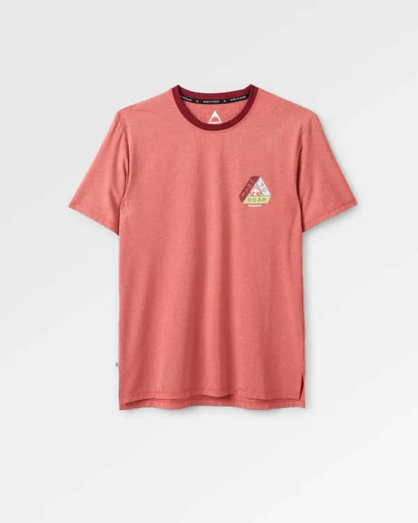 Fashion Passenger Classic Active Recycled T-Shirt Marl Mineral Red Marl