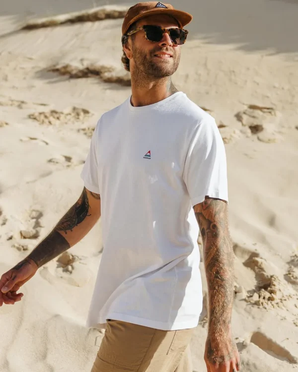 Best Passenger Classic Logo Recycled Cotton T-Shirt White