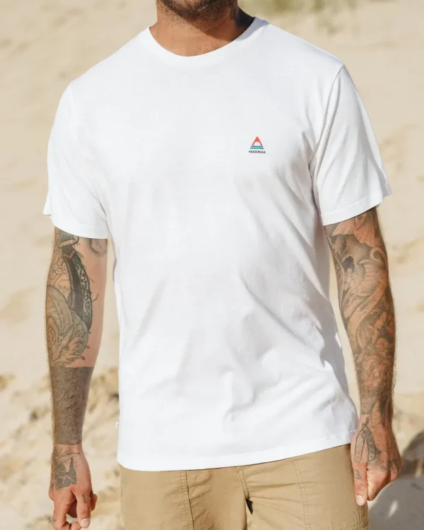 Best Passenger Classic Logo Recycled Cotton T-Shirt White