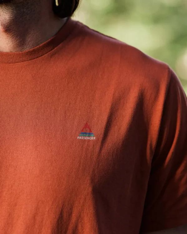 Fashion Passenger Classic Logo Recycled Cotton T-Shirt Baked Clay