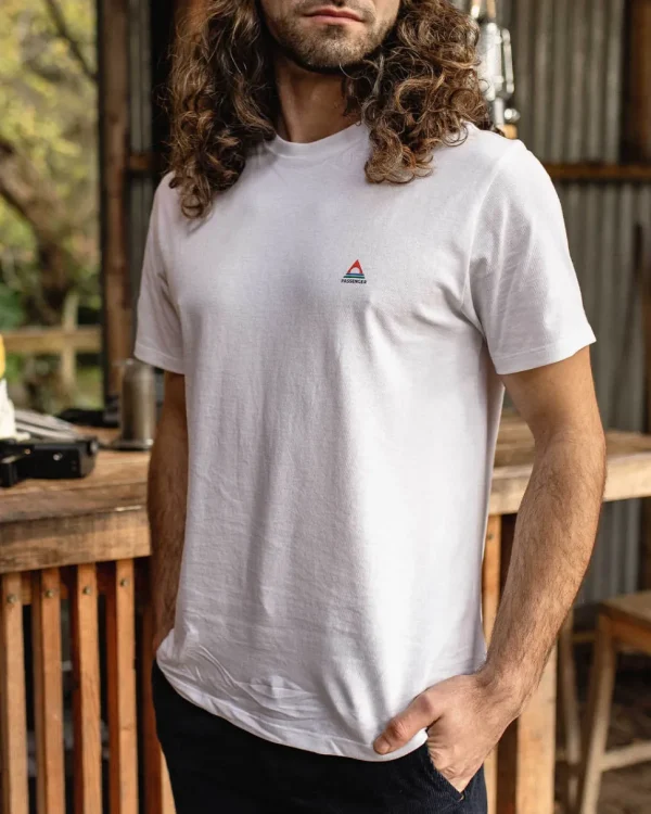 Best Passenger Classic Logo Recycled Cotton T-Shirt White