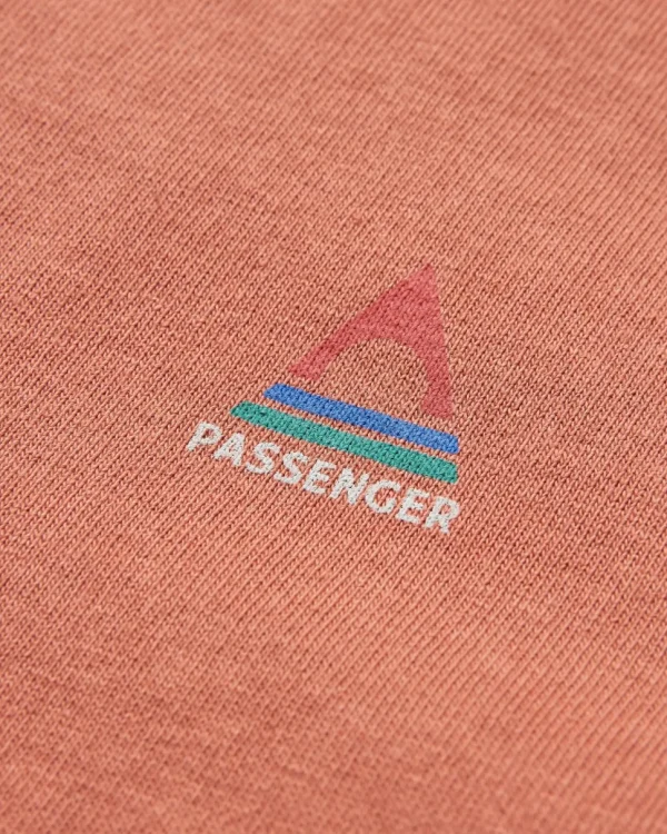 Fashion Passenger Classic Logo Recycled Cotton T-Shirt Baked Clay