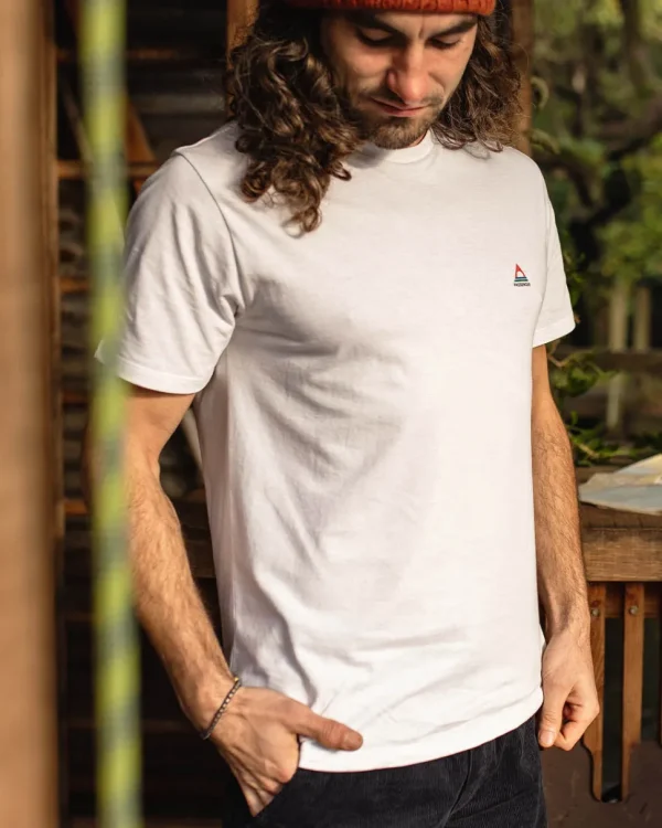 Best Passenger Classic Logo Recycled Cotton T-Shirt White