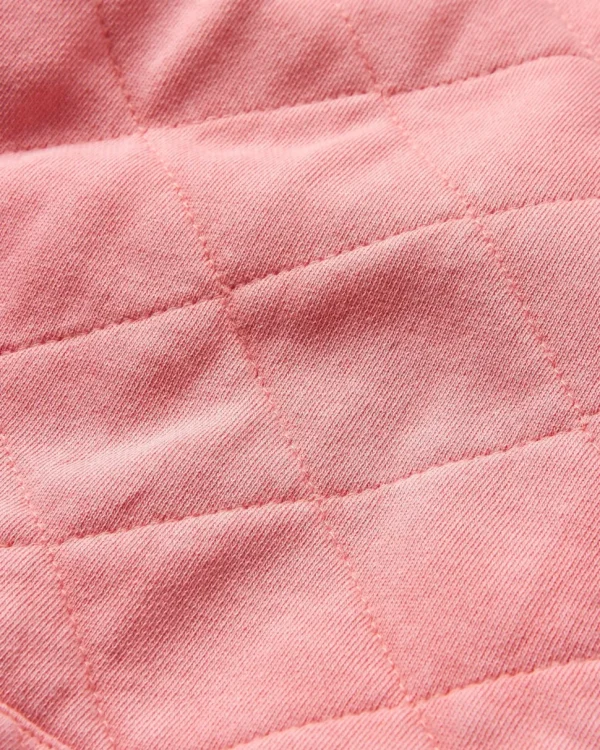 Best Sale Passenger Clementine Recycled Quilted Popper Up Hoodie Shell Pink