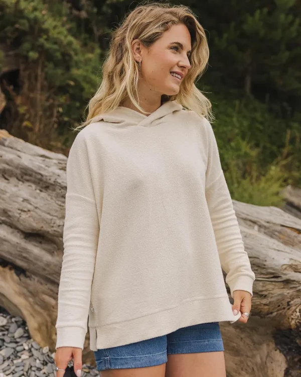 Flash Sale Passenger Clove Organic Cotton Textured Hoodie Birch