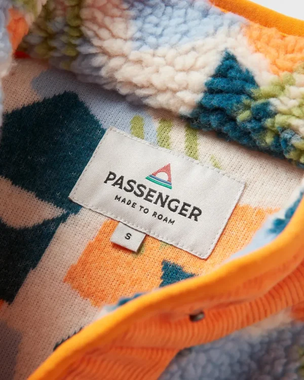 Online Passenger Clover Recycled Deep-Pile Sherpa Fleece Off White Camo