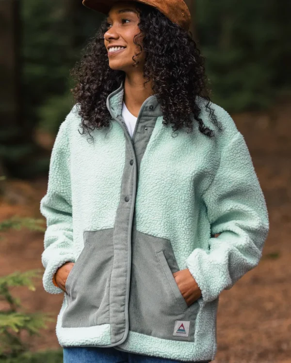 Discount Passenger Clover Recycled Deep-Pile Sherpa Fleece Surf Spray