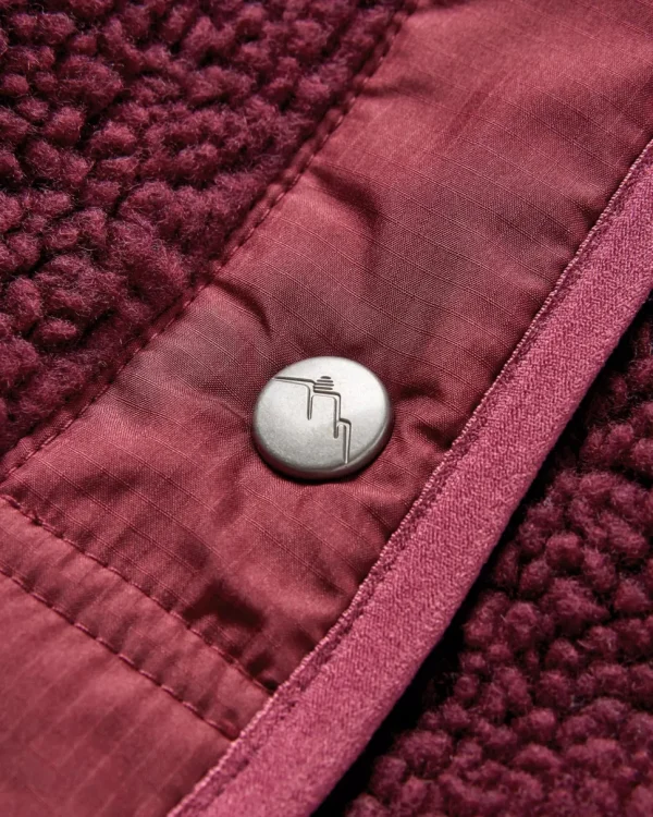 Outlet Passenger Clover Recycled Deep-Pile Sherpa Fleece Wine