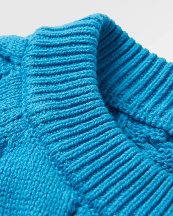 Cheap Passenger Comfort Organic Knitted Jumper Atlantic Blue