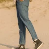 Cheap Passenger Compass Elasticated Waist Pants Washed Denim