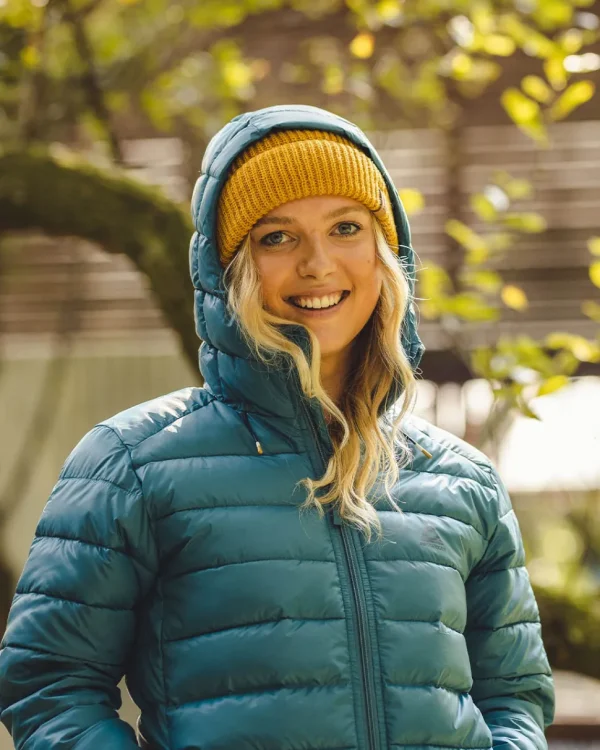 Sale Floris van Bommel Compass Recycled Acrylic Beanie Mustard Yellow
