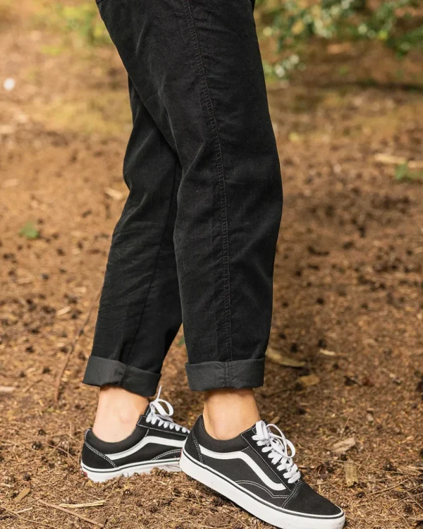 Flash Sale Passenger Compass Recycled Corduroy Trouser Black