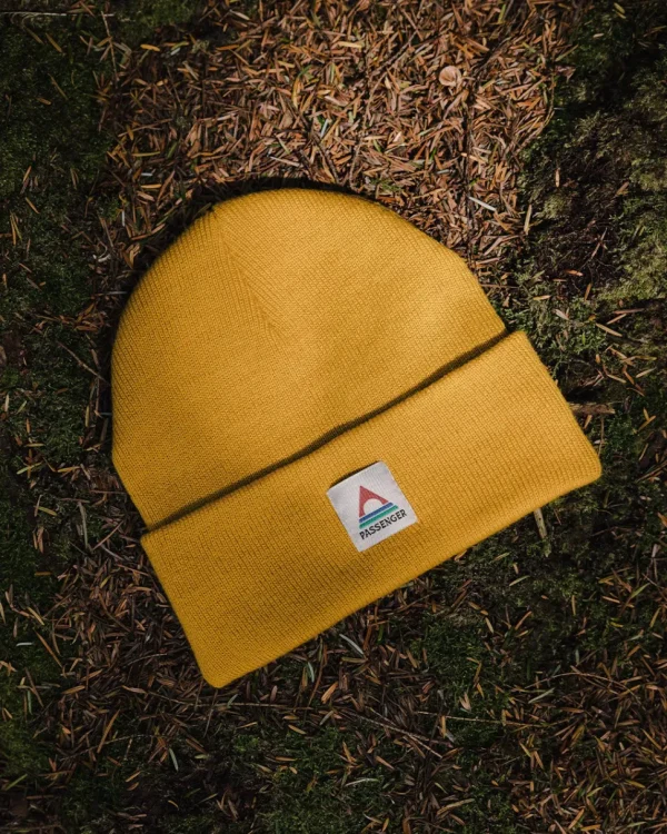 Outlet Floris van Bommel Core Recycled Low-Top Beanie Mustard Yellow