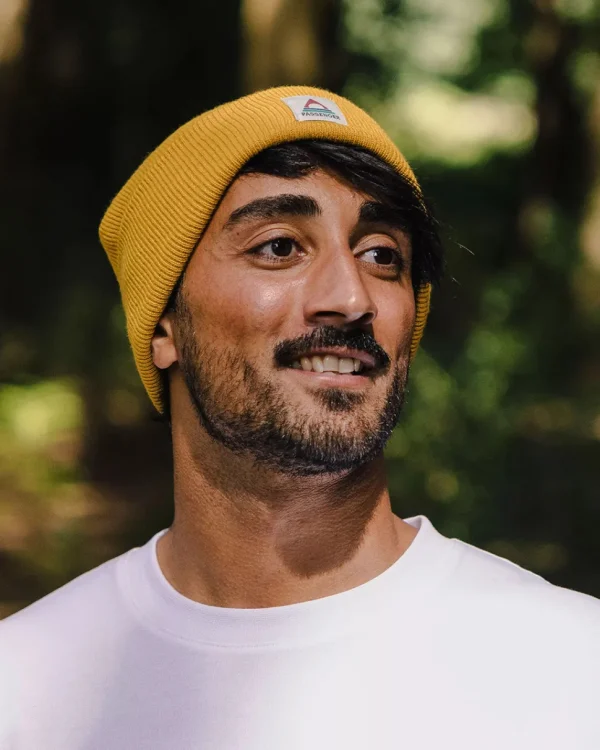 Outlet Floris van Bommel Core Recycled Low-Top Beanie Mustard Yellow