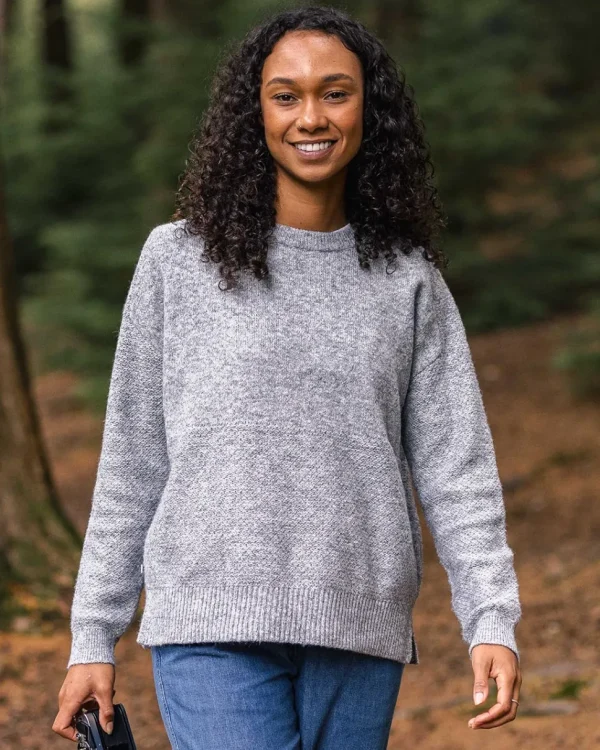 Best Sale Passenger Cove Recycled Knitted Jumper Grey Marl
