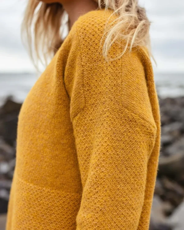 Sale Passenger Cove Recycled Knitted Jumper Amber Gold