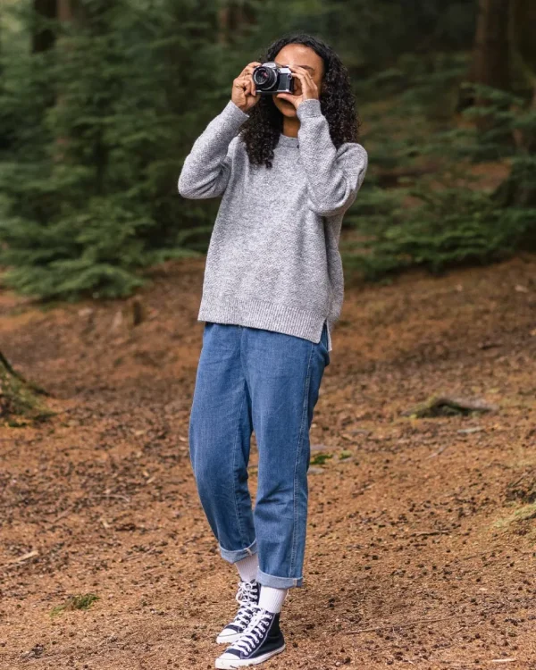 Best Sale Passenger Cove Recycled Knitted Jumper Grey Marl