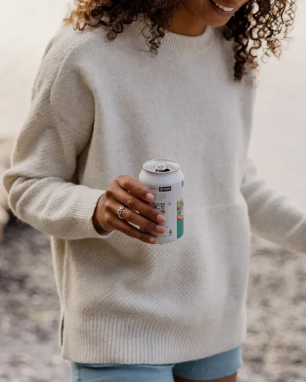 Flash Sale Passenger Cove Recycled Knitted Jumper Off White