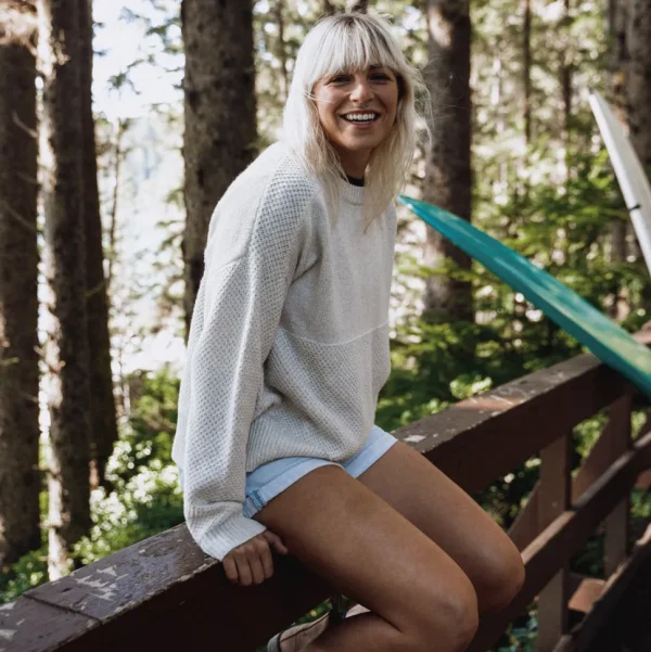 Flash Sale Passenger Cove Recycled Knitted Jumper Off White