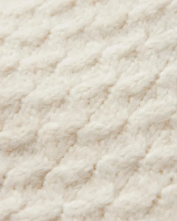 Shop Passenger Cozy Cable Recycled Knitted Jumper Off White