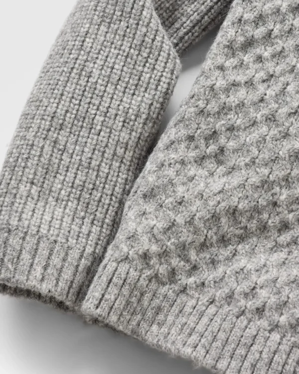 Shop Passenger Cozy Cable Recycled Knitted Jumper Grey Marl