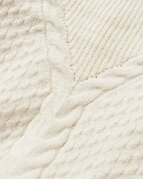 Shop Passenger Cozy Cable Recycled Knitted Jumper Off White
