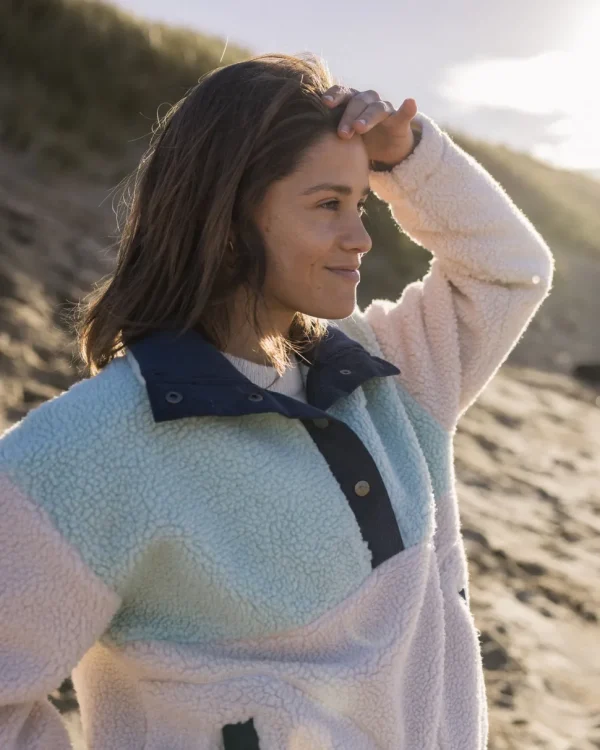 Store Passenger Create Recycled Deep-Pile Sherpa Fleece Vintage White